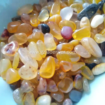 Natural Colorful Onyx Stone Quality Polished Pebbles